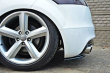 Laden Sie das Bild in den Galerie-Viewer, Maxton Design Heck Ansatz Flaps Diffusor passend für Audi TT S 8J schwarz Hochglanz