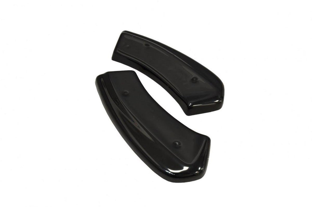 Maxton Design Heck Ansatz Flaps Diffusor passend für VW GOLF 7 GTI FACELIFT schwarz Hochglanz
