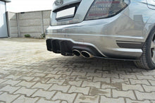 Laden Sie das Bild in den Galerie-Viewer, Maxton Design Diffusor Heck Ansatz passend für Heckschürze &amp; Flaps passend für MERCEDES C W204 AMG-LINE FL