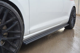 Maxton Design Seitenschweller Ansatz passend für VW GOLF 7 GTI PREFACE/FACELIFT (breit) schwarz Hochglanz
