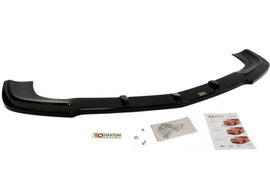Maxton Design Front Ansatz passend für MERCEDES SLK R172 STANDARD/AMG schwarz Hochglanz