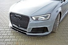 Laden Sie das Bild in den Galerie-Viewer, Maxton Design Front Ansatz passend für V.2 Audi RS3 8V Sportback schwarz Hochglanz
