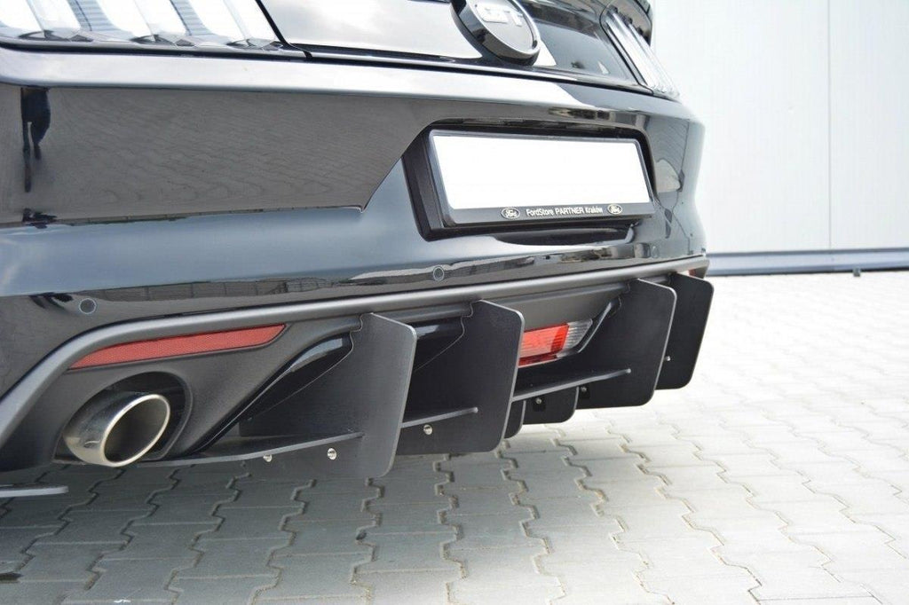 Maxton Design Diffusor Heck Ansatz passend für Heckschürze passend für FORD MUSTANG MK6 GT
