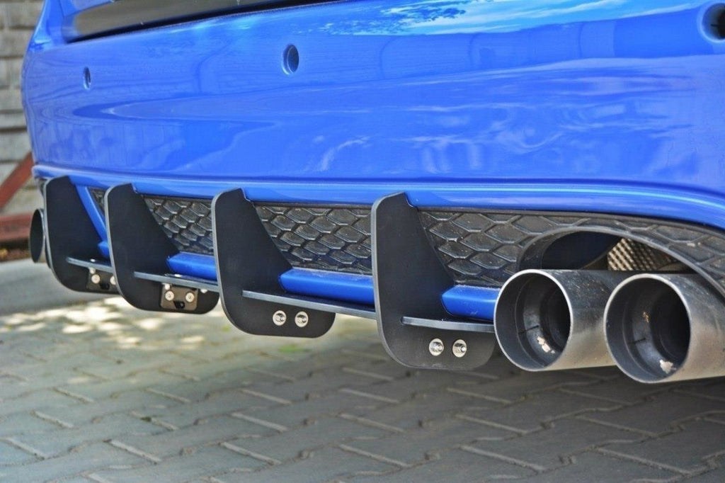Maxton Design Diffusor Heck Ansatz passend für Heckschürze passend für AUDI RS6 C5 AVANT