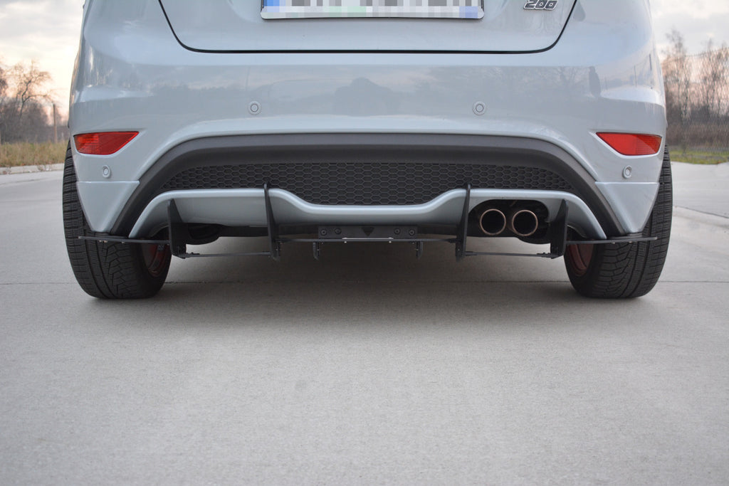 Maxton Design Diffusor Heck Ansatz passend für Heckschürze V.2 passend für FORD FIESTA MK7 ST FL