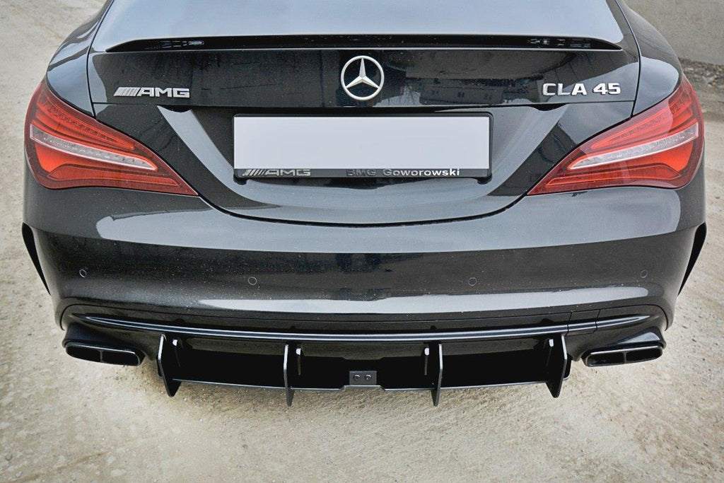 Maxton Design Diffusor Heck Ansatz passend für Heckschürze V.2 passend für Mercedes CLA A45 AMG C117 FL