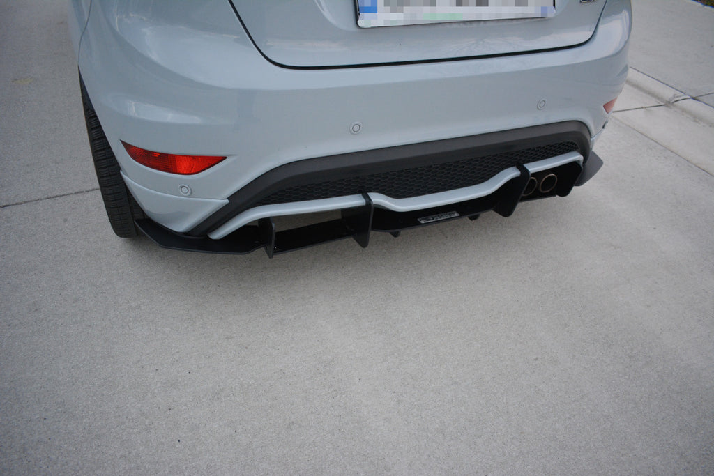 Maxton Design Diffusor Heck Ansatz passend für Heckschürze V.2 passend für FORD FIESTA MK7 ST FL