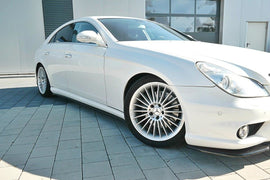 Maxton Design Seitenschweller Ansatz passend für Mercedes CLS C219 55AMG schwarz Hochglanz