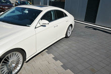 Laden Sie das Bild in den Galerie-Viewer, Maxton Design Seitenschweller Ansatz passend für Mercedes CLS C219 55AMG schwarz Hochglanz