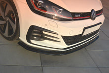 Laden Sie das Bild in den Galerie-Viewer, Maxton Design Front Ansatz passend für V.2 VW GOLF 7 GTI FACELIFT schwarz Hochglanz