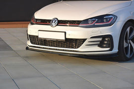 Maxton Design Front Ansatz passend für V.2 VW GOLF 7 GTI FACELIFT schwarz Hochglanz