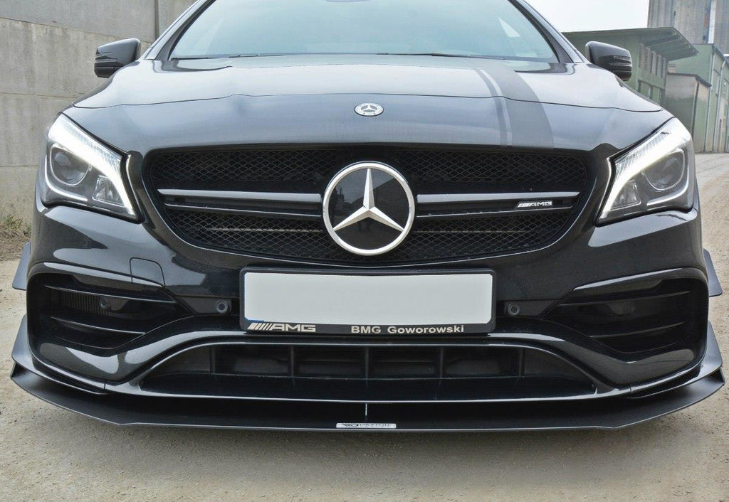 Maxton Design Racing Front Ansatz passend für V.1 passend für Mercedes CLA A45 AMG C117 FL