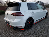 Maxton Design Heck Ansatz Flaps Diffusor passend für VW GOLF Mk7 GTI CLUBSPORT