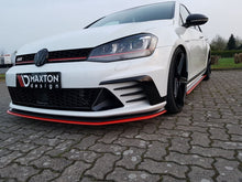 Laden Sie das Bild in den Galerie-Viewer, Maxton Design Front Ansatz passend für VW GOLF Mk7 GTI CLUBSPORT schwarz Hochglanz