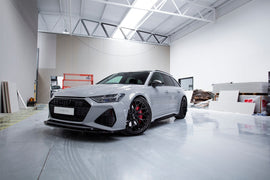 Maxton Design Front Ansatz passend für V.2 Audi RS6 C8 schwarz Hochglanz