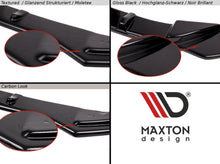 Laden Sie das Bild in den Galerie-Viewer, Maxton Design Heck Ansatz Flaps Diffusor passend für VW Golf 7 GTI TCR schwarz Hochglanz
