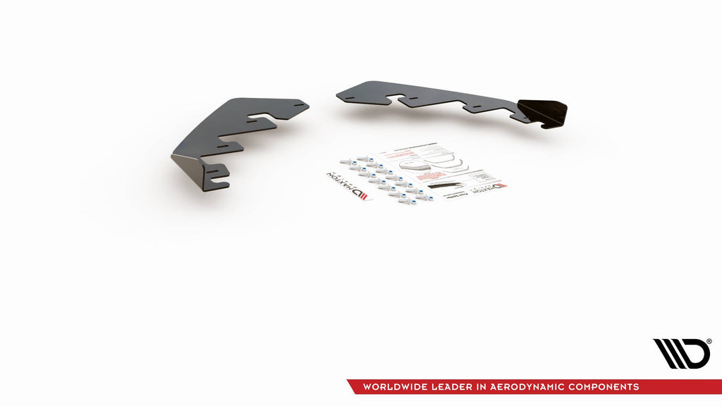 Maxton Design Flaps BMW M135i F20 schwarz Hochglanz