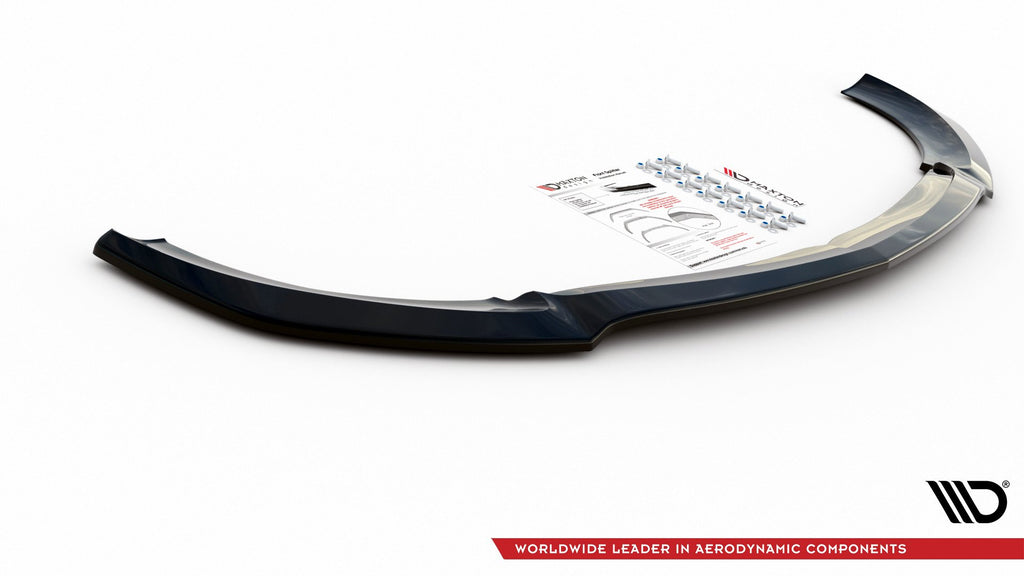 Maxton Design Front Ansatz passend für V.1 Mercedes-Benz E63 AMG Kombi/Limousine S213/W213 schwarz Hochglanz