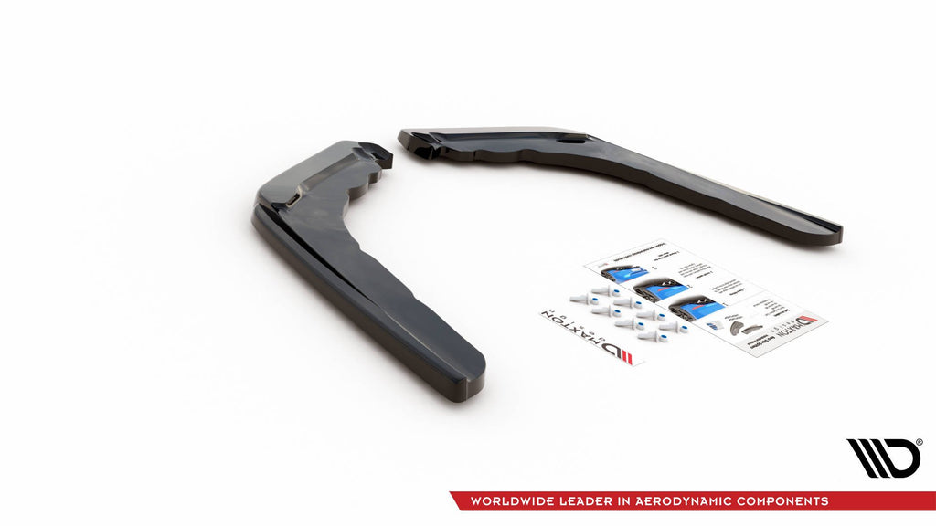 Maxton Design Heck Ansatz Flaps Diffusor V.2 für BMW M4 F82 schwarz Hochglanz