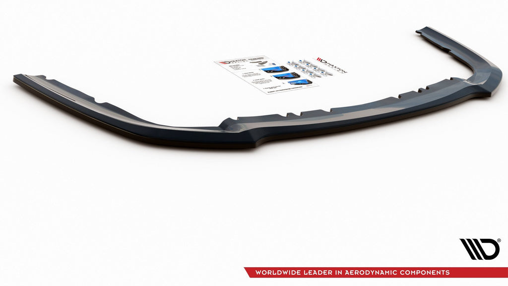 Maxton Design Mittlerer Diffusor Heck Ansatz passend für Ford Mondeo Kombi Platinium Mk5 Facelift schwarz Hochglanz