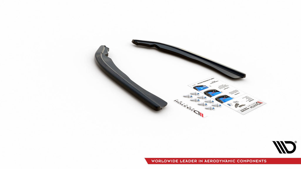 Maxton Design Heck Ansatz Flaps Diffusor V.1 für BMW 4er M-Paket G22 schwarz Hochglanz