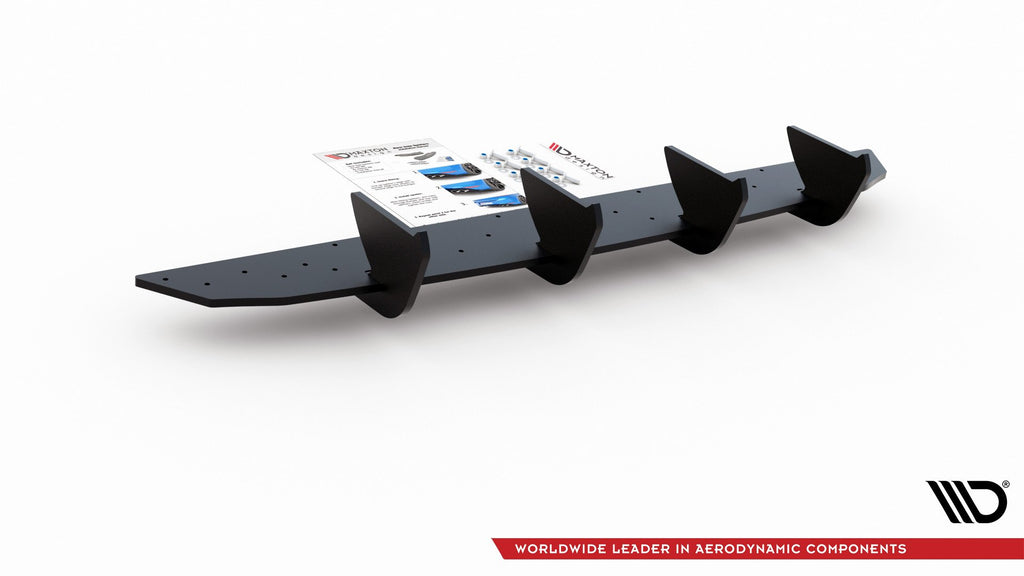Maxton Design Robuste Racing Heckschürze passend für V.2 VW Golf 8