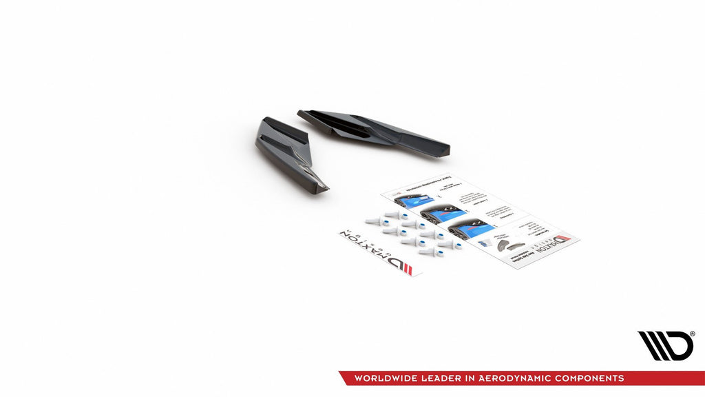 Maxton Design Heck Ansatz Flaps Diffusor passend für VW Golf 8  schwarz Hochglanz