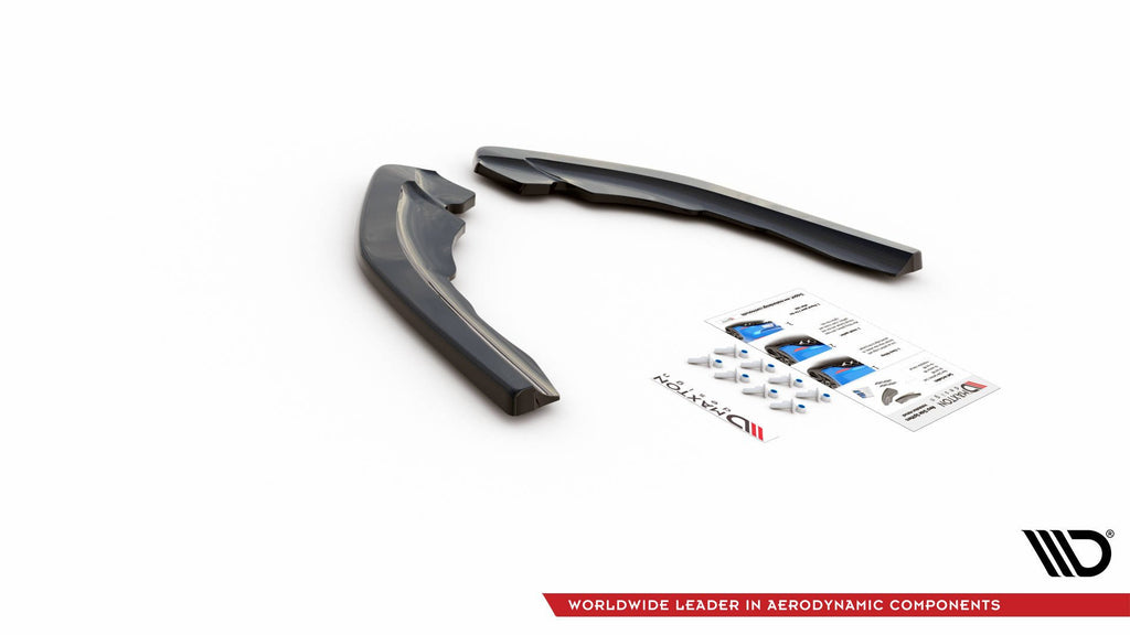 Maxton Design Heck Ansatz Flaps Diffusor V.2 für BMW M2 F87 schwarz Hochglanz