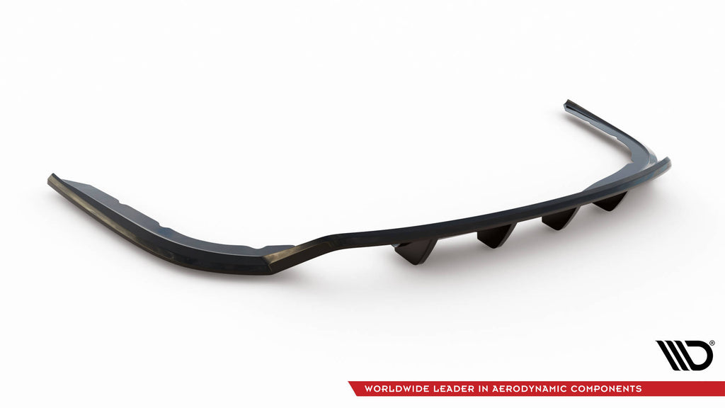 Maxton Design Mittlerer Diffusor Heck Ansatz DTM Look für BMW 4er Gran Coupe F36 schwarz Hochglanz