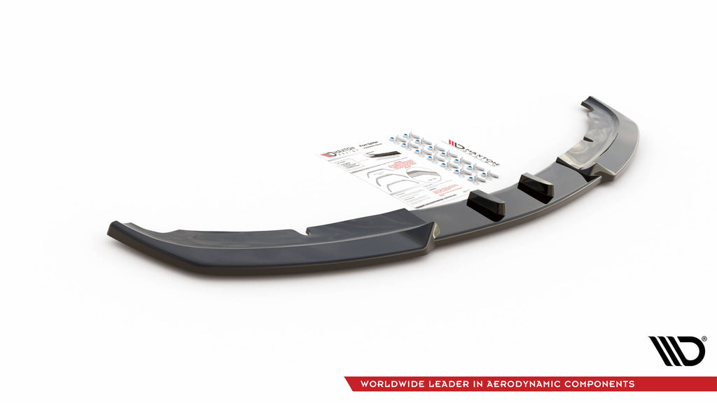 Maxton Design Front Ansatz V.1 für BMW 3er E90 schwarz Hochglanz