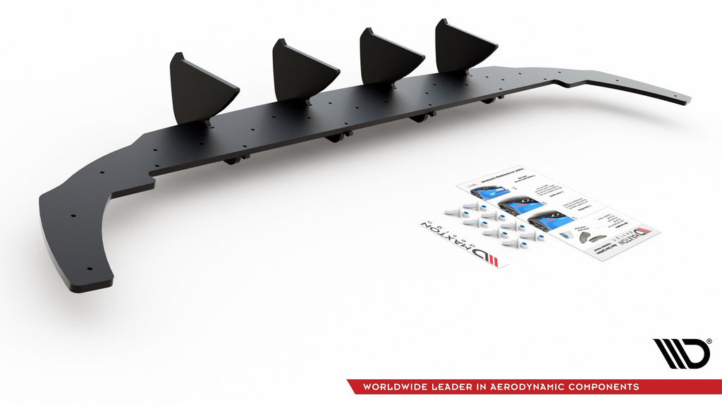 Maxton Design Robuste Racing Heckschürze passend für V.1 VW Golf 8