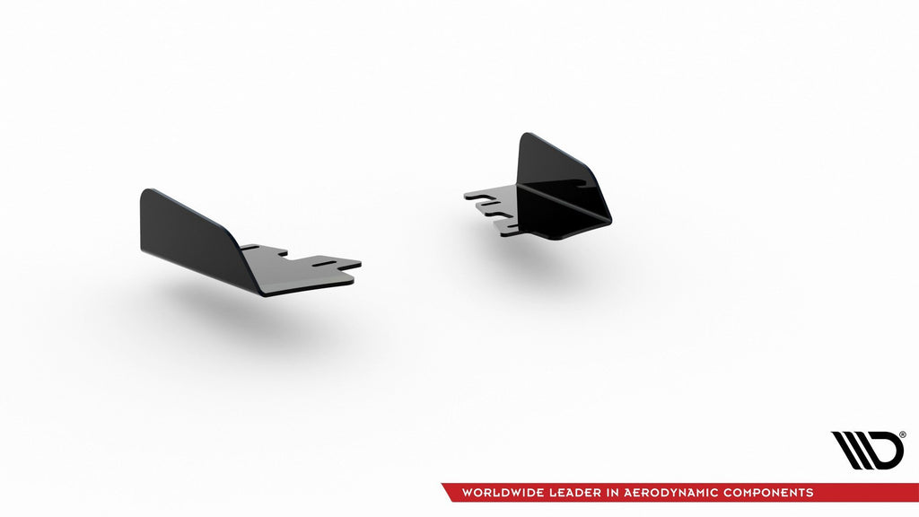Maxton Design Rear Side Flaps passend für passend für Ford Focus ST Mk4 schwarz Hochglanz