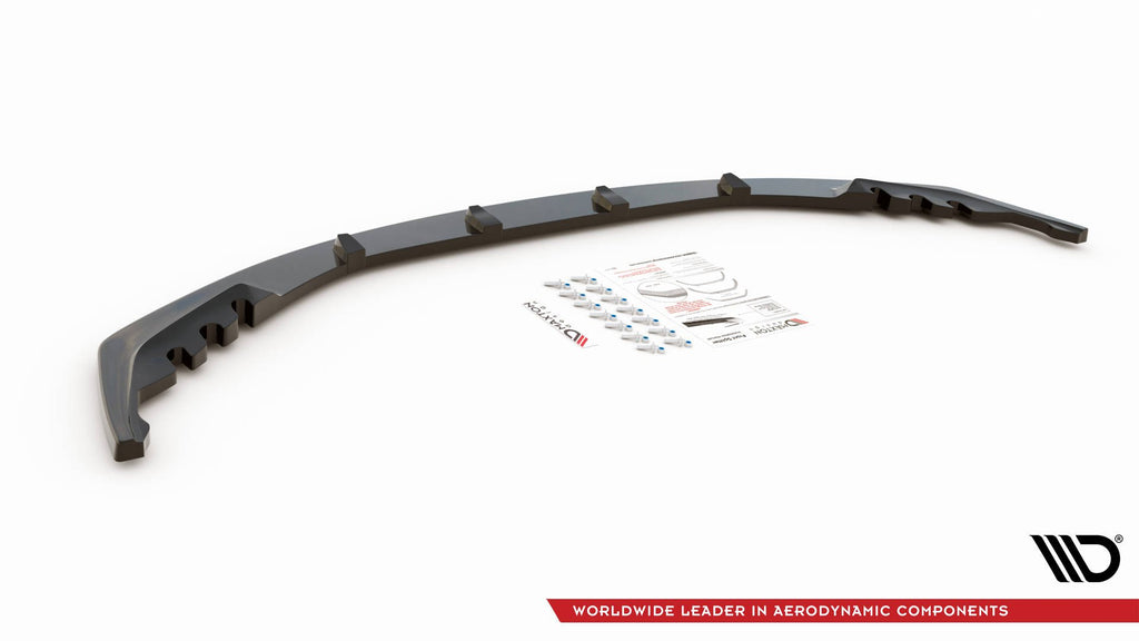 Maxton Design Front Ansatz V.1 für BMW M4 G82 / M3 G80 schwarz Hochglanz