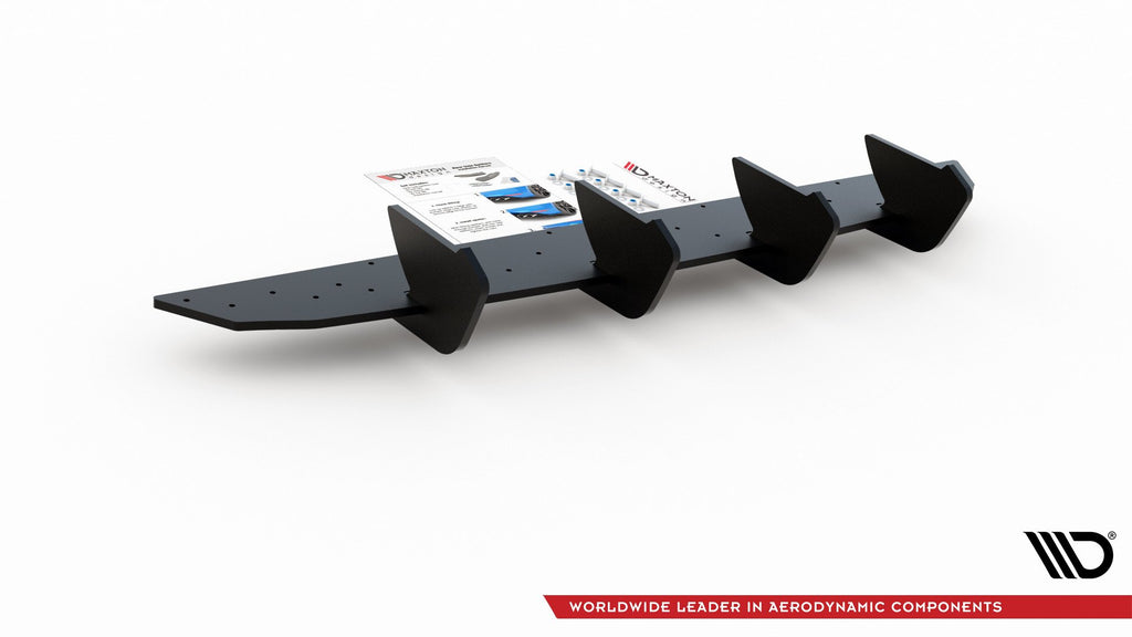 Maxton Design Robuste Racing Heckschürze passend für V.2 VW Golf 8