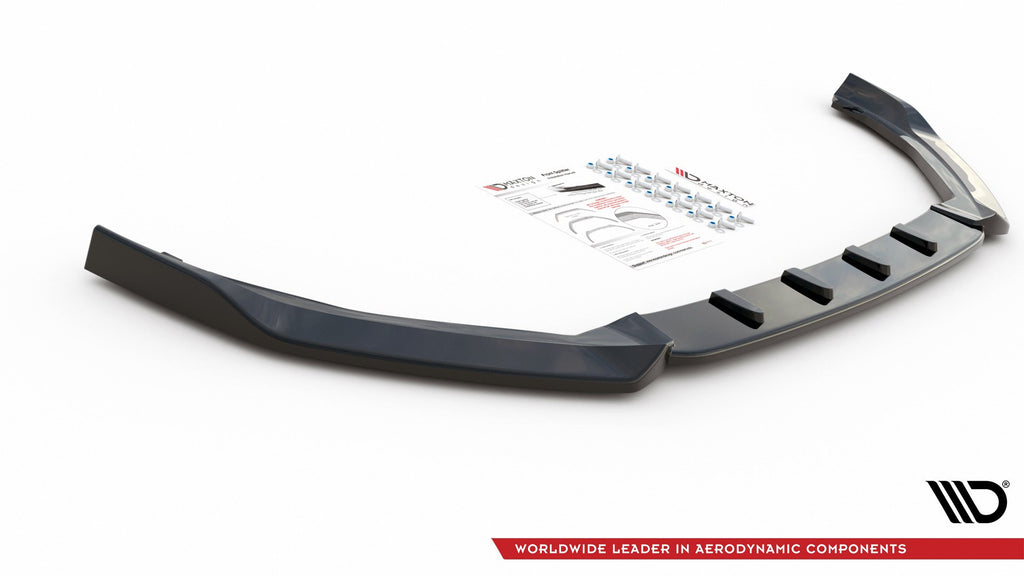 Maxton Design Front Ansatz passend für V.7 Ford Focus ST / ST-Line Mk4 schwarz Hochglanz