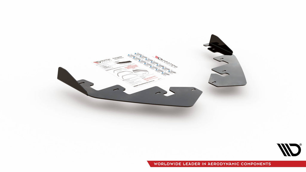 Maxton Design Flaps BMW M135i F20 schwarz Hochglanz