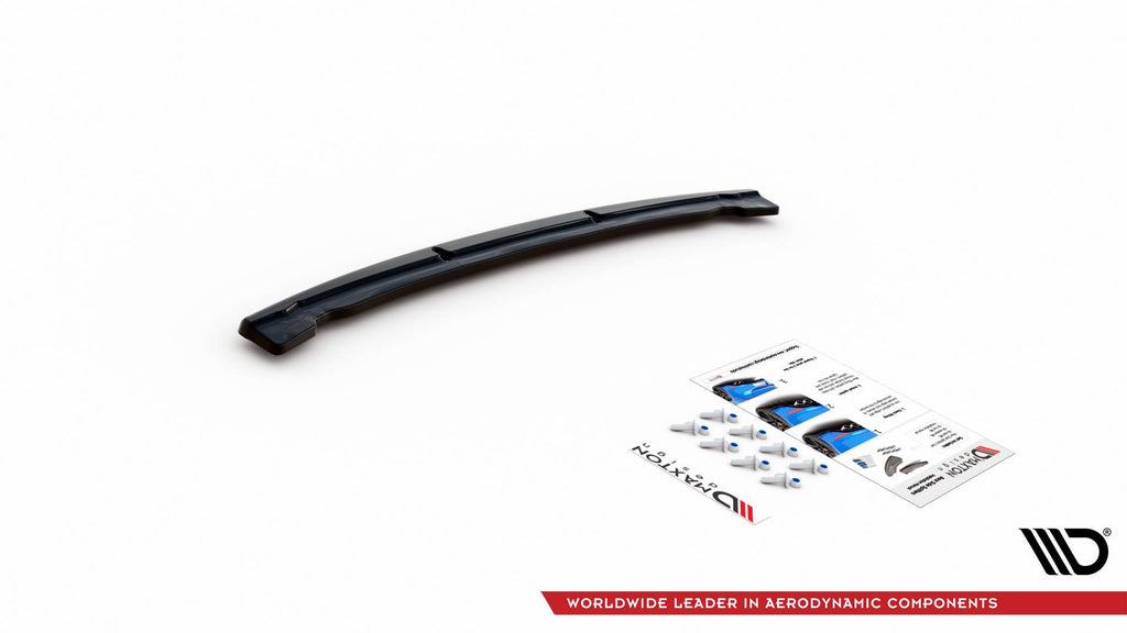 Maxton Design Mittlerer Diffusor Heck Ansatz für BMW 5er G30 Facelift M-Paket schwarz Hochglanz