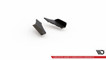Laden Sie das Bild in den Galerie-Viewer, Maxton Design Robuster Racing Heck Ansatz Flaps Diffusor passend für + Flaps passend für Ford Focus ST Mk4 schwarz Hochglanz