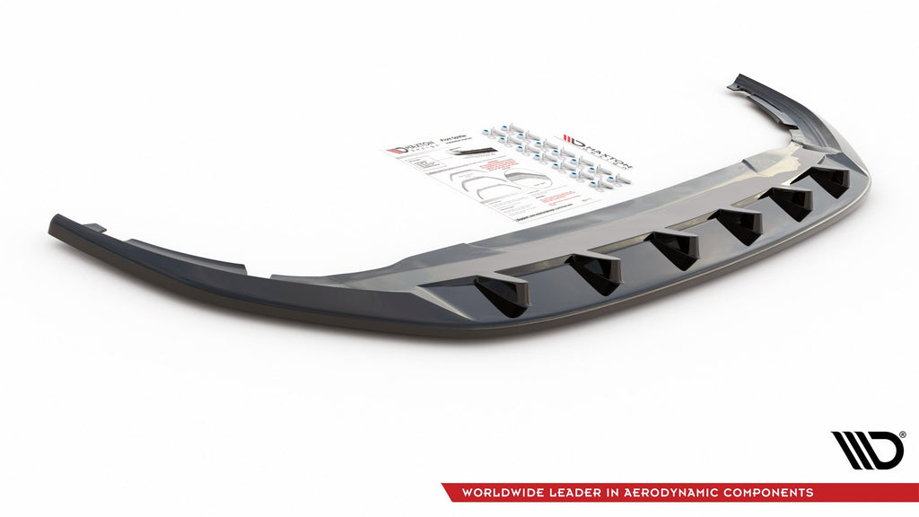 Maxton Design Front Ansatz passend für V.1 VW Golf 8  schwarz Hochglanz