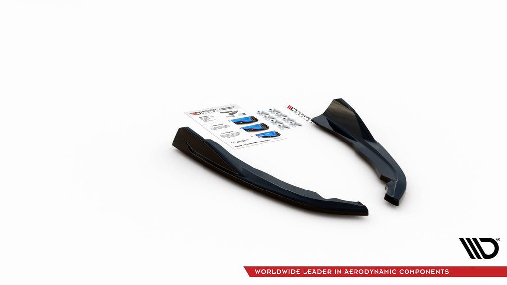 Maxton Design Heck Ansatz Flaps Diffusor V.2 für BMW 4er M-Paket G22 schwarz Hochglanz