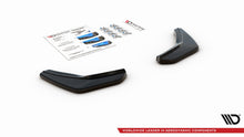 Laden Sie das Bild in den Galerie-Viewer, Maxton Design Heck Ansatz Flaps Diffusor passend für V.2 VW Golf 7 GTI  schwarz Hochglanz