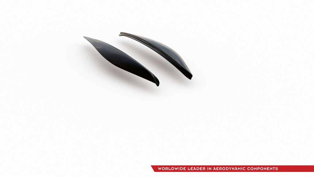 Maxton Design Scheinwerfer Blenden Böser Blick passend für Ford Fiesta Mk8 ST / ST-Line / Standard schwarz Hochglanz