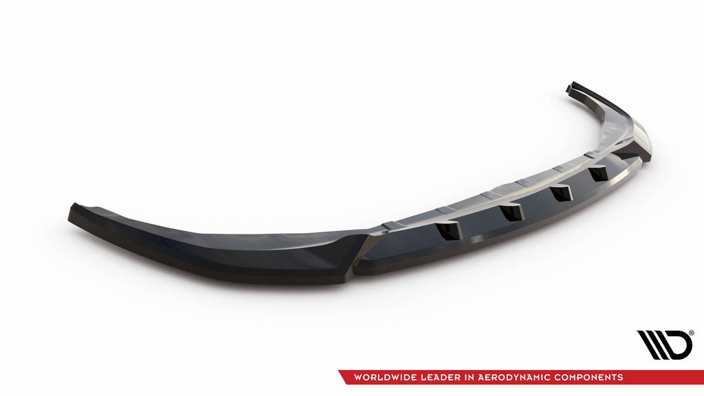 Maxton Design Front Ansatz V.1 für BMW 3er M340i / M-Paket G20 / G21 Facelift schwarz Hochglanz