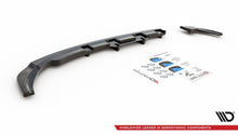 Laden Sie das Bild in den Galerie-Viewer, Maxton Design Mittlerer Diffusor Heck Ansatz passend für DTM Look VW Polo 6 GTI Mk6 schwarz Hochglanz