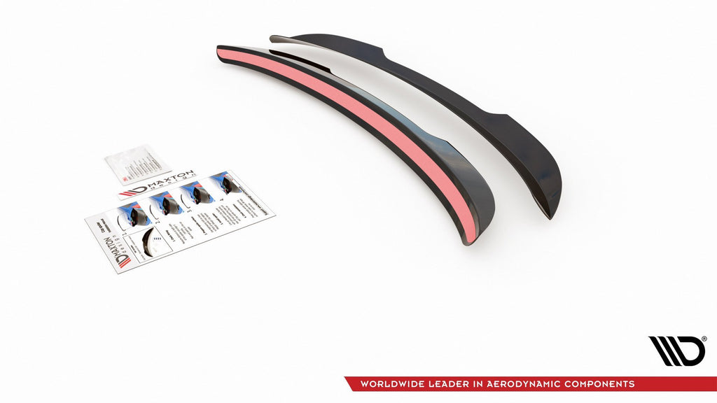 Maxton Design Spoiler CAP passend für Ford Mondeo Kombi Mk5 Facelift schwarz Hochglanz