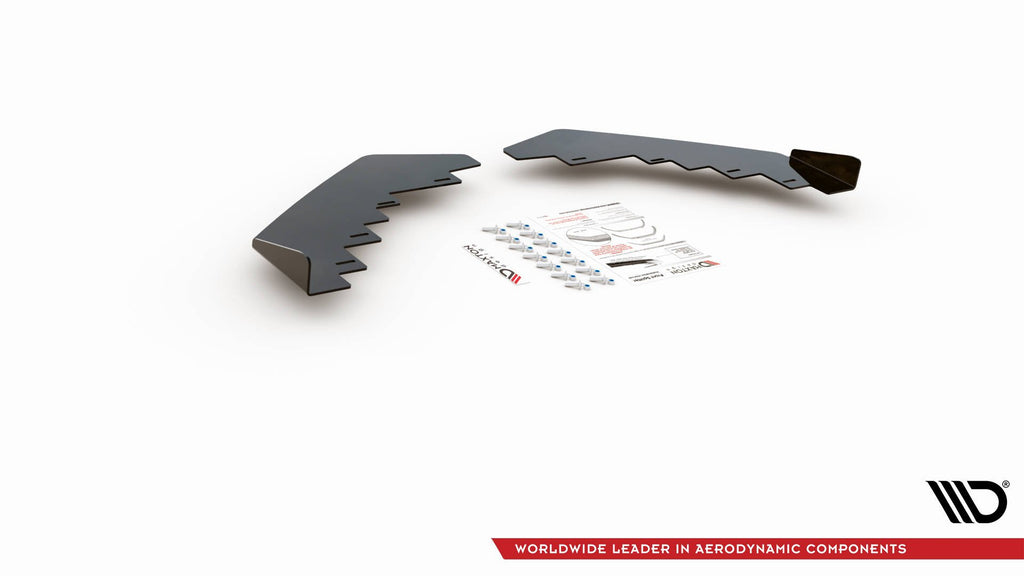 Maxton Design Flaps BMW 1er F20 M-Paket Facelift / M140i schwarz Hochglanz