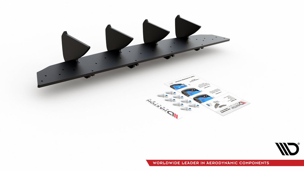 Maxton Design Robuste Racing Heckschürze passend für V.2 VW Golf 8