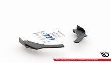 Laden Sie das Bild in den Galerie-Viewer, Maxton Design Robuste Racing Heck Ansatz Flaps Diffusor V.2 +Flaps für BMW 1er F20 M140i  schwarz Hochglanz