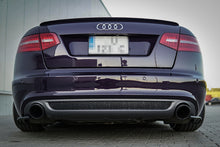 Laden Sie das Bild in den Galerie-Viewer, Maxton Design Spoiler CAP passend für Audi A6 S-Line C6 FL Limousine schwarz Hochglanz