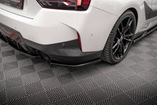 Laden Sie das Bild in den Galerie-Viewer, Maxton Design Heck Ansatz Flaps Diffusor V.2 für BMW 2 Coupe M-Paket G42 schwarz Hochglanz